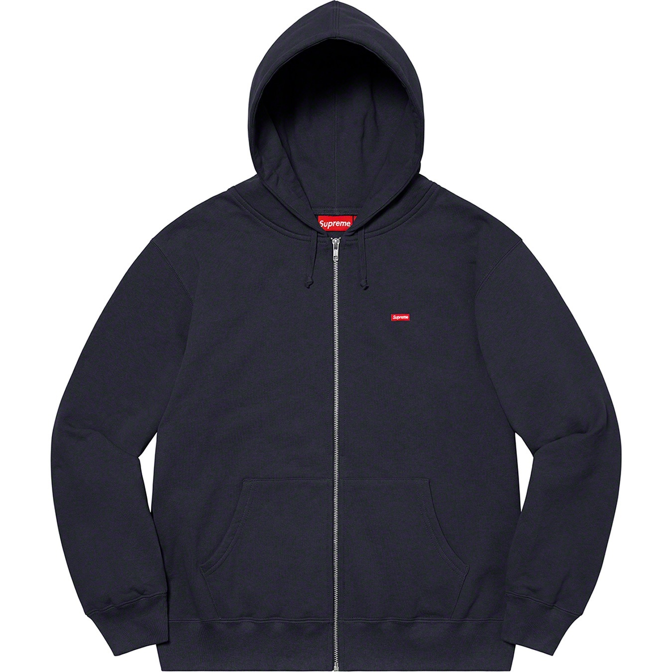 Small Box Zip Up Hooded Sweatshirt view 4